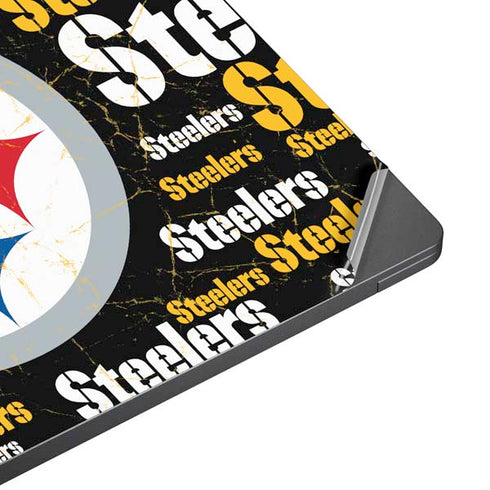 NFL Pittsburgh Steelers Black Blast Surface Laptop 7 13.8in Skin