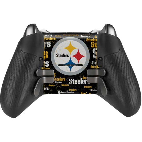 NFL Pittsburgh Steelers Black Blast Xbox Elite Wireless Controller Series 2 Skin