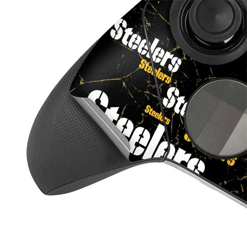 NFL Pittsburgh Steelers Black Blast Xbox Elite Wireless Controller Series 2 Skin