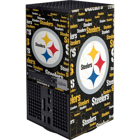 NFL Pittsburgh Steelers Black Blast XBox Series X Digital Edition Bundle Skin
