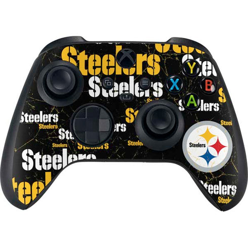 NFL Pittsburgh Steelers Black Blast XBox Series X Digital Edition Bundle Skin