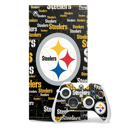 NFL Pittsburgh Steelers Black Blast Xbox Series X Skins