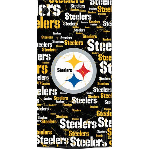 NFL Pittsburgh Steelers Black Blast XBox Series X Digital Edition Console Skin