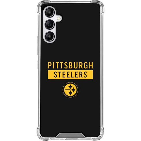 NFL Pittsburgh Steelers Black Performance Series Gabb Phone 4 Clear Case