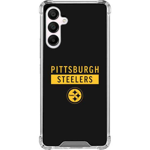 NFL Pittsburgh Steelers Black Performance Series Galaxy A16 5G Clear Case