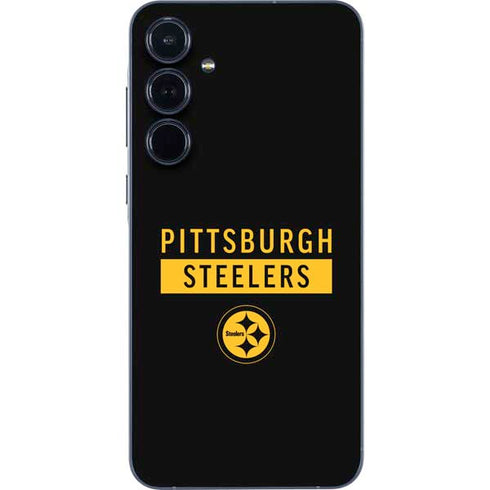 NFL Pittsburgh Steelers Black Performance Series Galaxy A35 5G Skin
