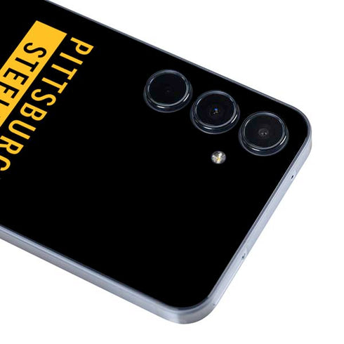 NFL Pittsburgh Steelers Black Performance Series Galaxy A36 5G Skin