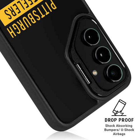 NFL Pittsburgh Steelers Black Performance Series Galaxy S25 Kickstand Case