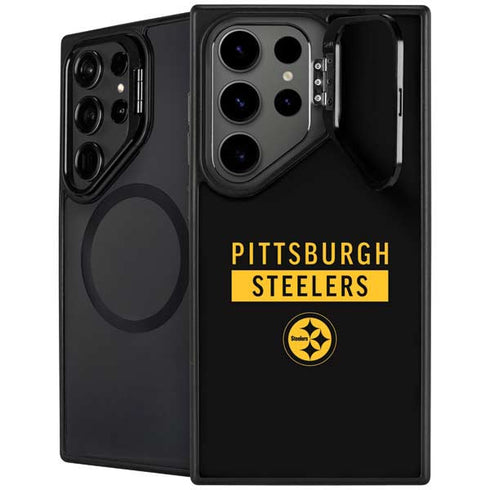 NFL Pittsburgh Steelers Black Performance Series Galaxy S25 Ultra Kickstand Case