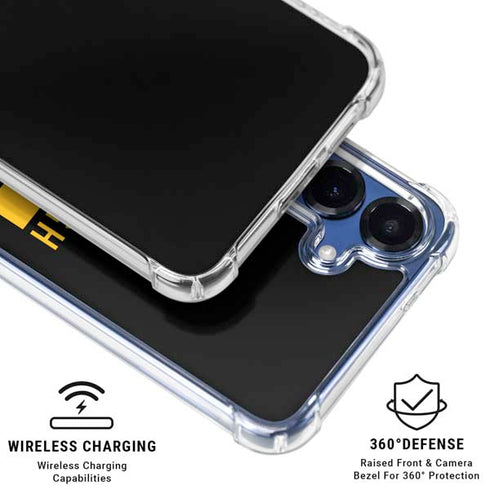 NFL Pittsburgh Steelers Black Performance Series Galaxy S25 Plus Clear Case
