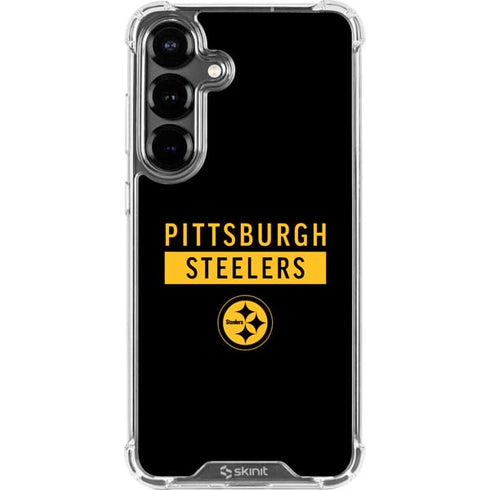 NFL Pittsburgh Steelers Black Performance Series Galaxy S26 Plus Clear Case