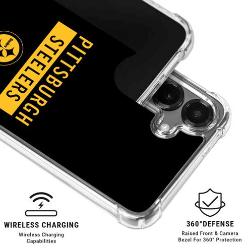 NFL Pittsburgh Steelers Black Performance Series Galaxy S26 Plus Clear Case