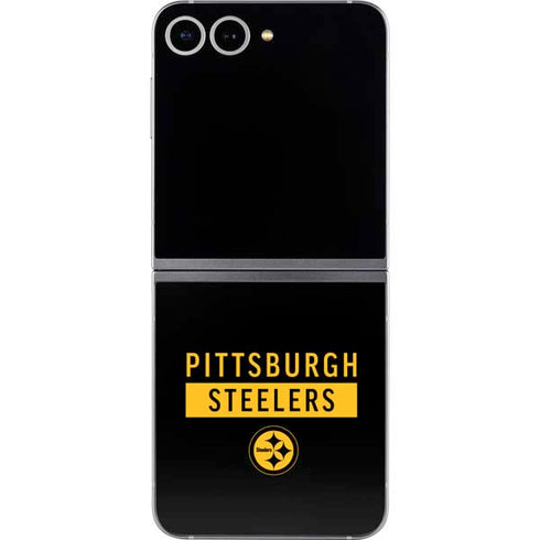 NFL Pittsburgh Steelers Black Performance Series Galaxy Z Flip6 Skin