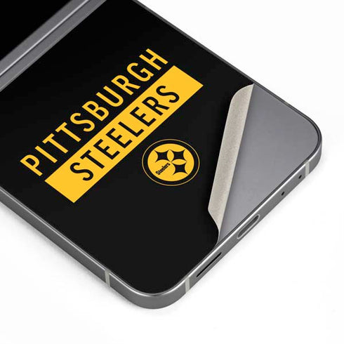 NFL Pittsburgh Steelers Black Performance Series Galaxy Z Flip6 Skin