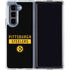 NFL Pittsburgh Steelers Black Performance Series Galaxy Z Fold5 5G Clear Case