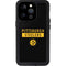 NFL Pittsburgh Steelers Black Performance Series iPhone 15 Pro Waterproof Case