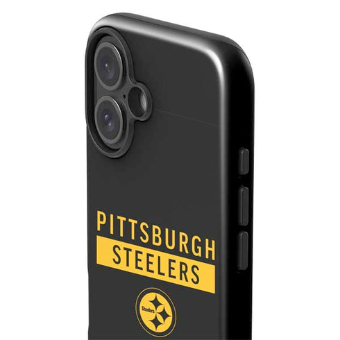 NFL Pittsburgh Steelers Black Performance Series iPhone 16 Impact Case