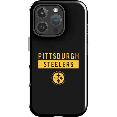 NFL Pittsburgh Steelers Black Performance Series iPhone 16 Pro Impact Case