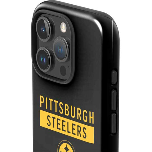 NFL Pittsburgh Steelers Black Performance Series iPhone 16 Pro Impact Case