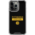 NFL Pittsburgh Steelers Black Performance Series iPhone 16 Pro Max Clear Case