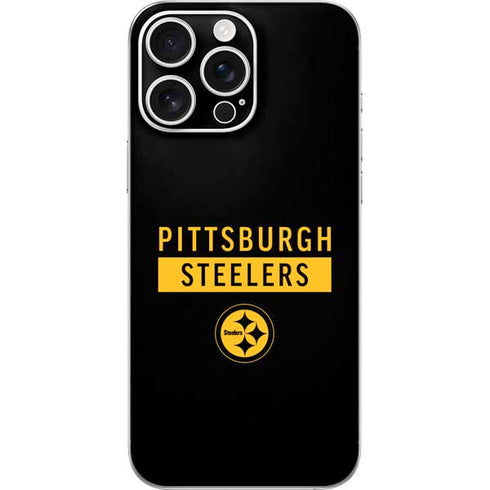 NFL Pittsburgh Steelers Black Performance Series iPhone 16 Pro Max Skin