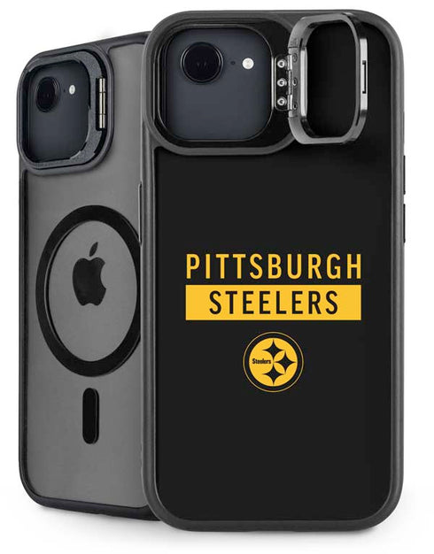 NFL Pittsburgh Steelers Black Performance Series iPhone 16e Kickstand Case