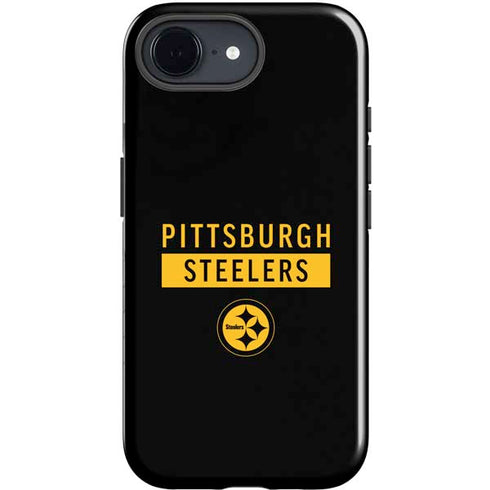 NFL Pittsburgh Steelers Black Performance Series iPhone 16e Impact Case