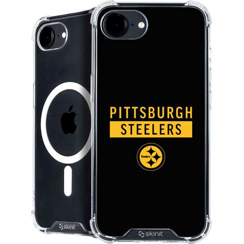 NFL Pittsburgh Steelers Black Performance Series iPhone 16e MagSafe Case