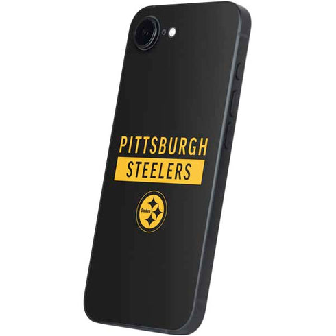 NFL Pittsburgh Steelers Black Performance Series iPhone 16e Skin