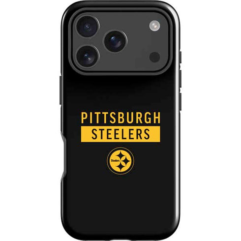 NFL Pittsburgh Steelers Black Performance Series iPhone 18 Pro Impact Case