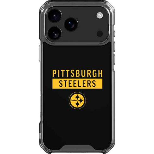 NFL Pittsburgh Steelers Black Performance Series iPhone 18 Pro Max Clear Case