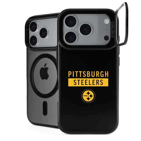 NFL Pittsburgh Steelers Black Performance Series iPhone 18 Pro Max Kickstand Case