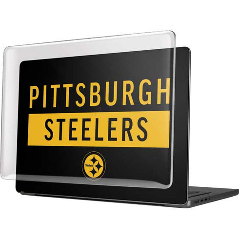 NFL Pittsburgh Steelers Black Performance Series MacBook Pro 14in (2021-24) Case plus Skin