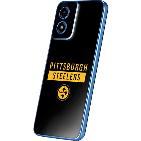 NFL Pittsburgh Steelers Black Performance Series Moto G Play 4G (2024) Skin