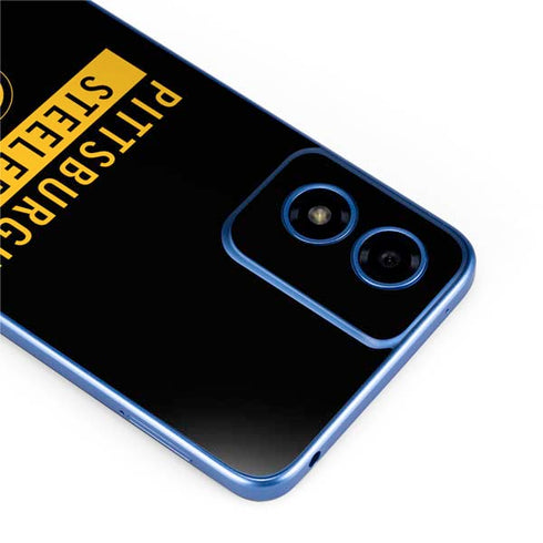 NFL Pittsburgh Steelers Black Performance Series Moto G Play 4G (2024) Skin