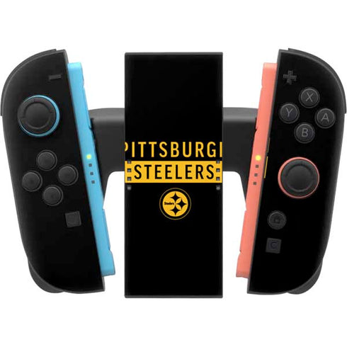NFL Pittsburgh Steelers Black Performance Series Nintendo Switch 2 (2025) Joy-Con Controller Skin