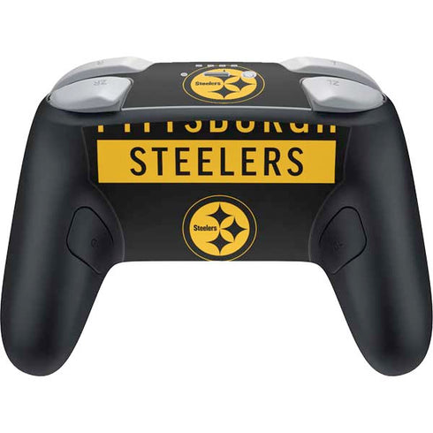 NFL Pittsburgh Steelers Black Performance Series Nintendo Switch 2 (2025) Pro Controller Skin
