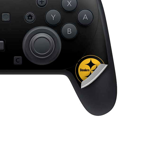 NFL Pittsburgh Steelers Black Performance Series Nintendo Switch 2 (2025) Pro Controller Skin