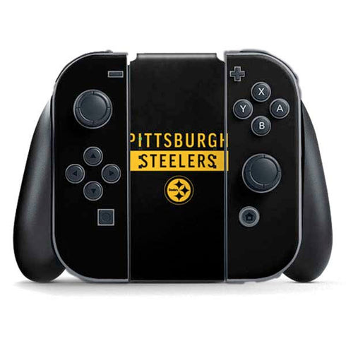 NFL Pittsburgh Steelers Black Performance Series Nintendo Skins