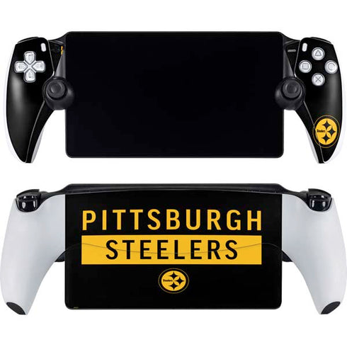 NFL Pittsburgh Steelers Black Performance Series PlayStation Portal Remote Player Skin