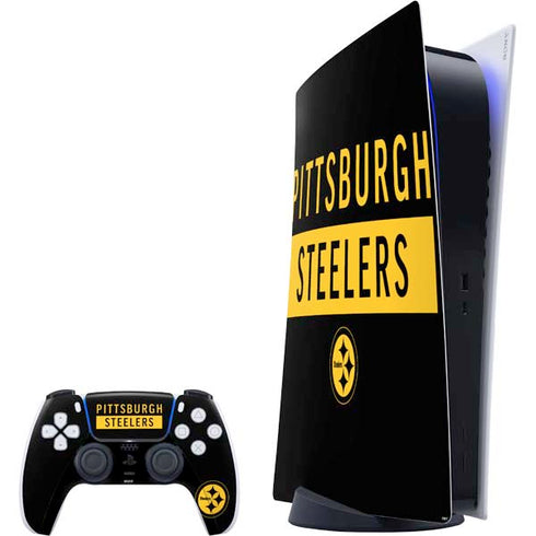 NFL Pittsburgh Steelers Black Performance Series PlayStation PS5 Skins