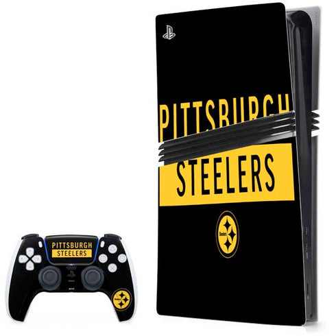 NFL Pittsburgh Steelers Black Performance Series PlayStation PS5 Skins