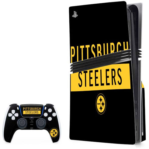 NFL Pittsburgh Steelers Black Performance Series PlayStation PS5 Skins