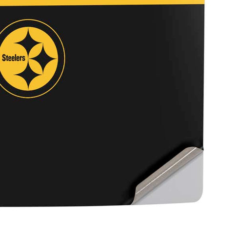 NFL Pittsburgh Steelers Black Performance Series PS5 Pro Disk Console Skin