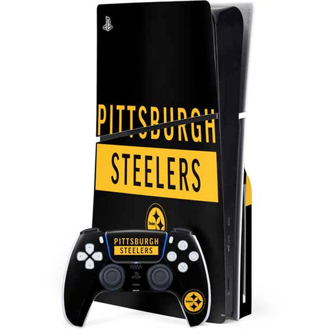 NFL Pittsburgh Steelers Black Performance Series PlayStation PS5 Skins