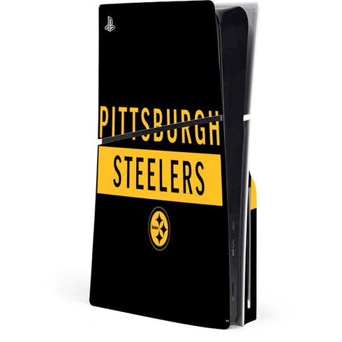 NFL Pittsburgh Steelers Black Performance Series PlayStation PS5 Skins
