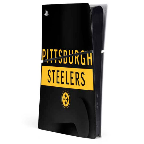 NFL Pittsburgh Steelers Black Performance Series PlayStation PS5 Skins