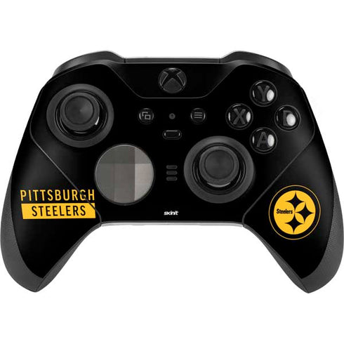 NFL Pittsburgh Steelers Black Performance Series Xbox Elite Wireless Controller Series 2 Skin