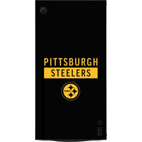 NFL Pittsburgh Steelers Black Performance Series XBox Series X Digital Edition Console Skin