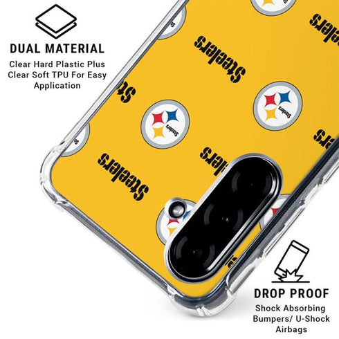 NFL Pittsburgh Steelers Blitz Series Galaxy A36 5G Clear Case